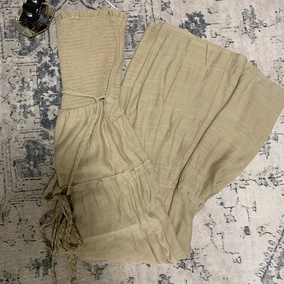Western gold boho jumpsuit - Picture 2 of 2